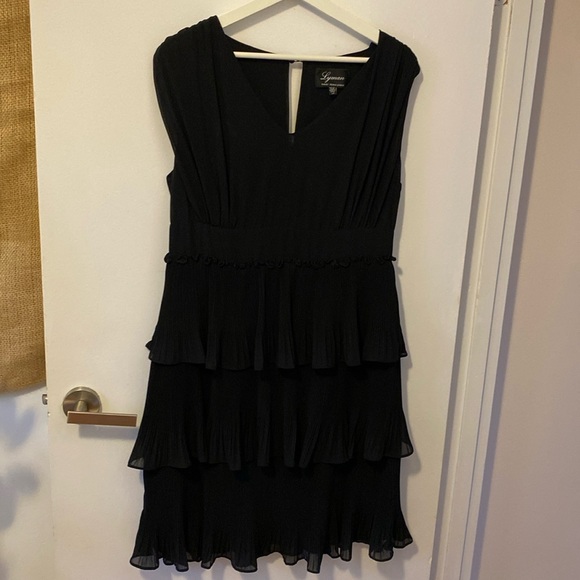 Frank Lyman little black dress size L - Picture 1 of 6